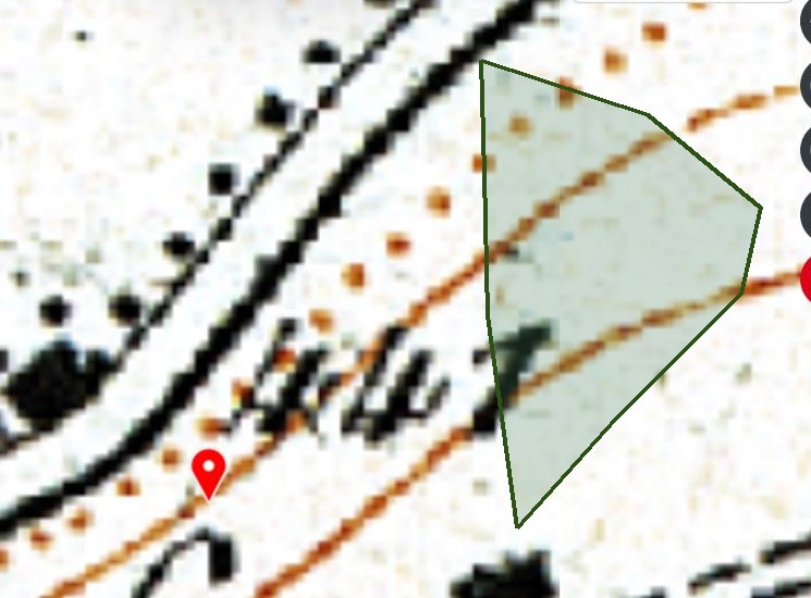 Siegfriedkarte 1880: unbebautes Land